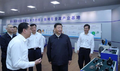 장시성 기업 시찰한 시진핑 중국 국가 주석 (사진= 신화망 화면 캡처)
