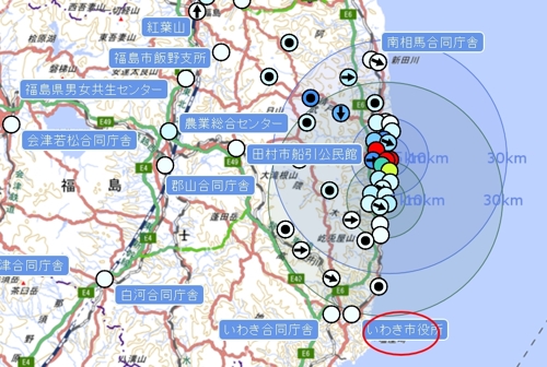 후쿠시마현 이와키시 위치도 (사진= 주한일본대사관 홈페이지 캡처)
