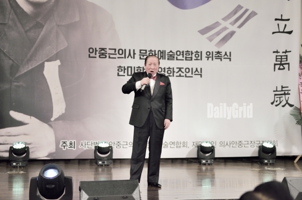 ▲홍운표(95세)세계최고령 성악가 공연 / ⓒ 오종준 기자