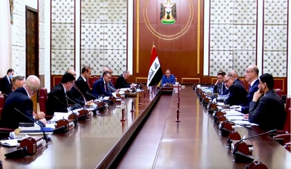 지난 5월 19일 이라크 무스타파 알 카디미 신임총리가 각료회의를 주최하고 있다.[한화건설 제공]